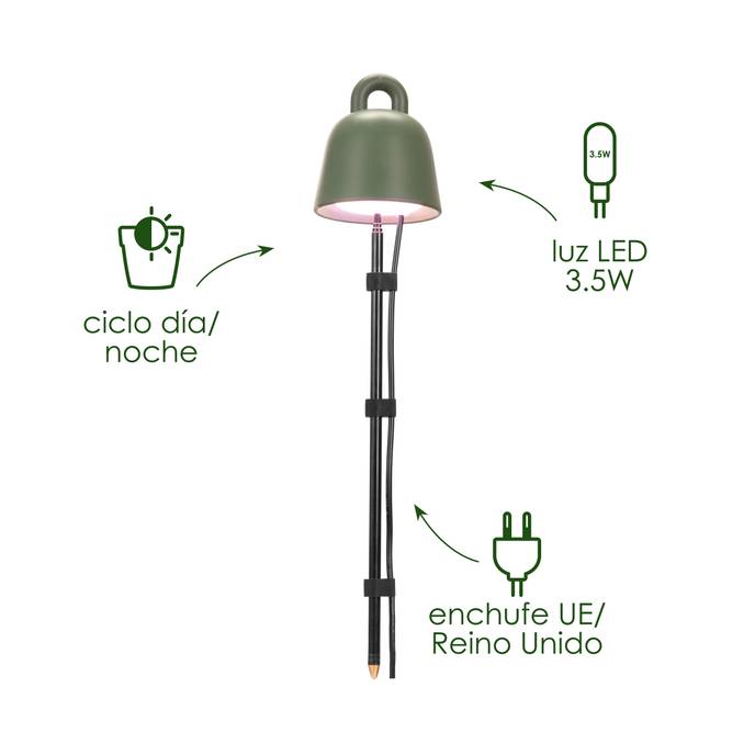 leaf light care 36cm living black